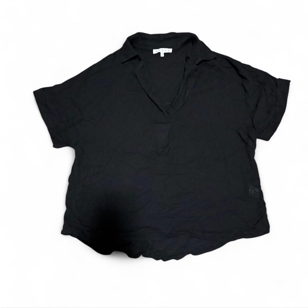 Women's Black Blouse - Picture 3 of 4